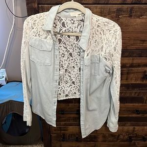 Sans Souci lace shirt.